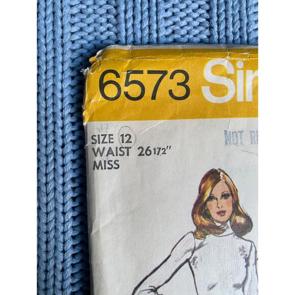 Simplicity 6573 pattern swing skirt maxi midi size 12 - Picture 2 of 5